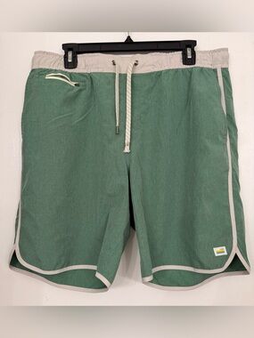 Vuori Banks Liner Less Shorts Green Size XL